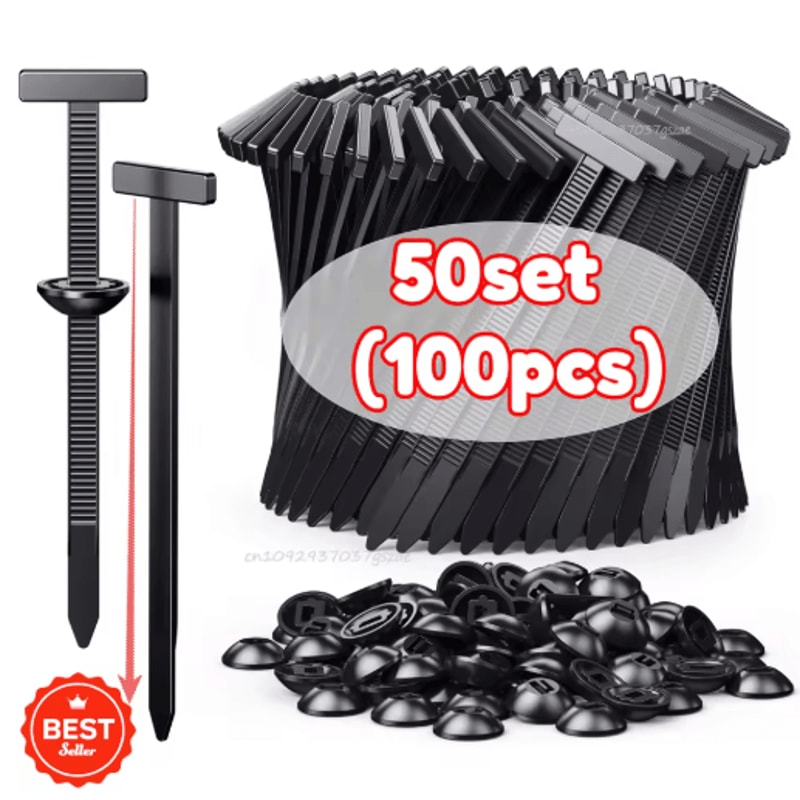 SelfLocking Universal Nylon Cable Ties With Buckle Pin 2