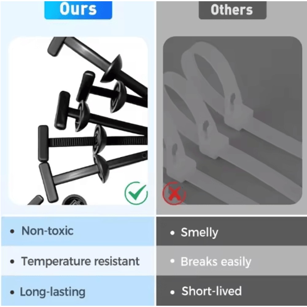 SelfLocking Universal Nylon Cable Ties With Buckle Pin 11