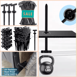 self-locking universal nylon cable ties with buckle & pin