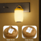 LED Touch Lamp With Dimmable RGB Colors Wood Grain Base 4
