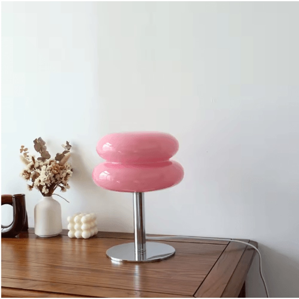 Macaron Glass Table Lamp With Trichromatic Dimming 3