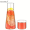30oz Clear Borosilicate Glass Bedside Water Carafe Set With Tumbler 2