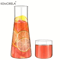 30oz Clear Borosilicate Glass Bedside Water Carafe Set With Tumbler 2