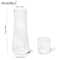 30oz Clear Borosilicate Glass Bedside Water Carafe Set With Tumbler 3