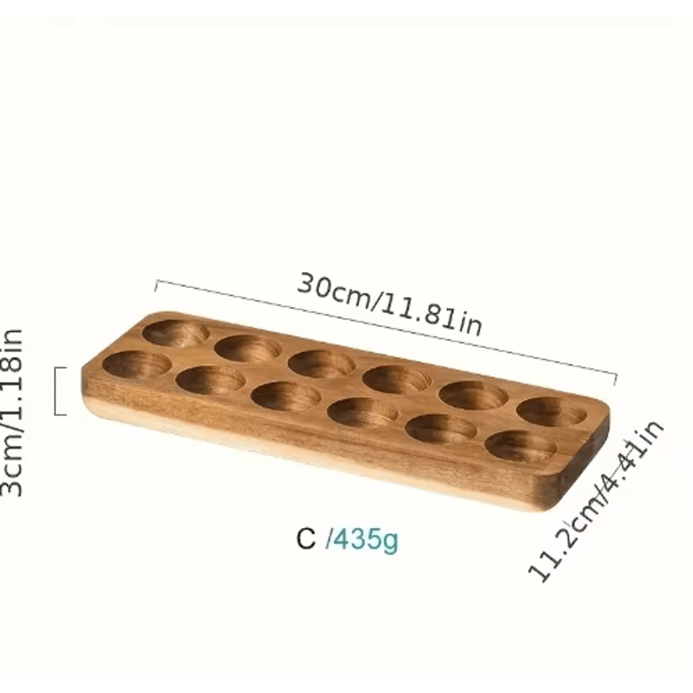 KEMORELA Modern Wooden Egg Storage Box With MultiCompartment Design 3