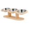 3in1 Raised Cat Feeder With Tilted Stainless Steel Bowls 5