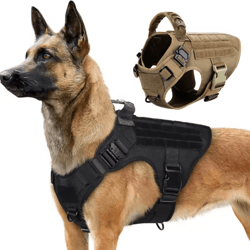 military tactical dog harness for large & medium dogs