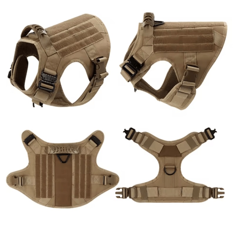 Military Tactical Dog Harness For Large Medium Dogs 8