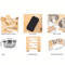 Elevated Adjustable Pet Feeder With Tilted Stainless Steel Bowls 2