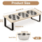 Elevated Cat Bowls Feeder With 15 Tilt 3 Stainless Steel Bowls 5