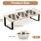 Elevated Cat Bowls Feeder With 15 Tilt 3 Stainless Steel Bowls 5