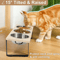 Elevated Cat Bowls Feeder With 15 Tilt 3 Stainless Steel Bowls 6