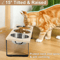 Elevated Cat Bowls Feeder With 15 Tilt 3 Stainless Steel Bowls 6