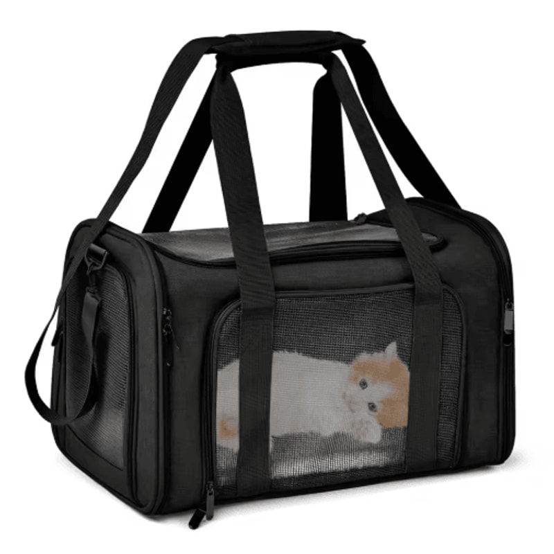 SoftSided Pet Carrier Backpack For Small Dogs Cats 1