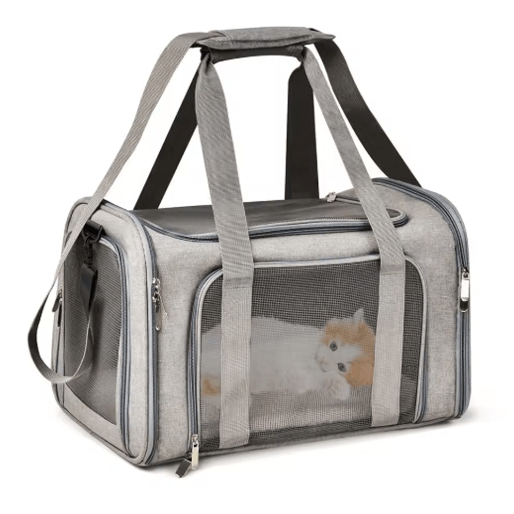 SoftSided Pet Carrier Backpack For Small Dogs Cats 2