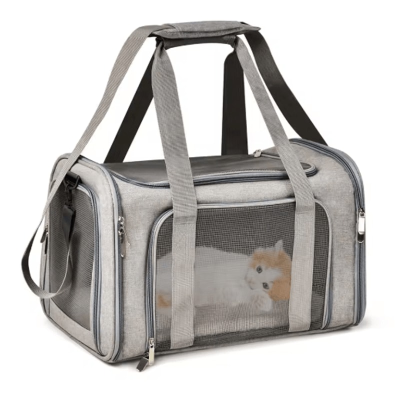 SoftSided Pet Carrier Backpack For Small Dogs Cats 2