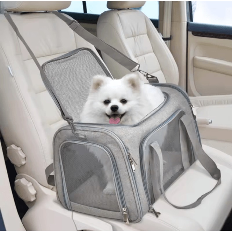 SoftSided Pet Carrier Backpack For Small Dogs Cats 4