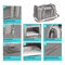 SoftSided Pet Carrier Backpack For Small Dogs Cats 5