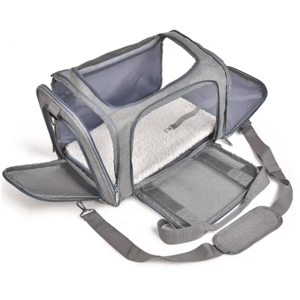 SoftSided Pet Carrier Backpack For Small Dogs Cats 7