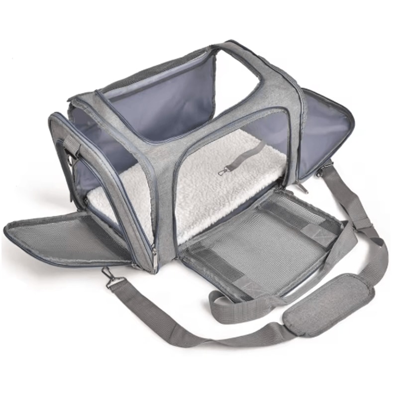 SoftSided Pet Carrier Backpack For Small Dogs Cats 7