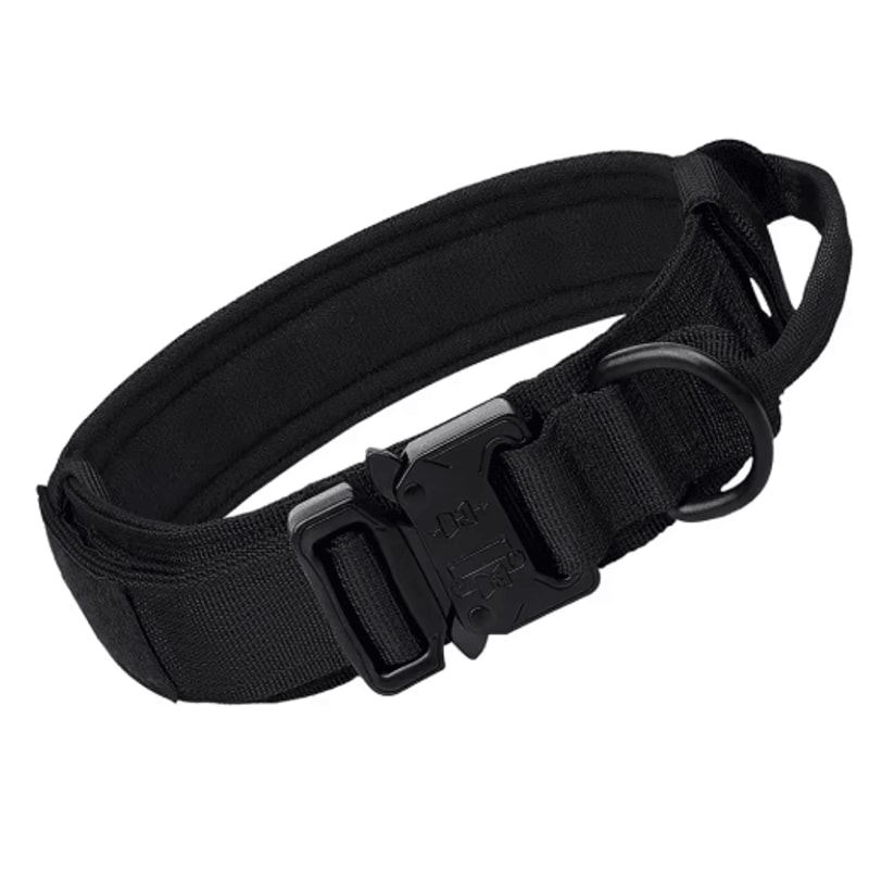 HeavyDuty Tactical Dog Collar With Handle For Training Walking 2
