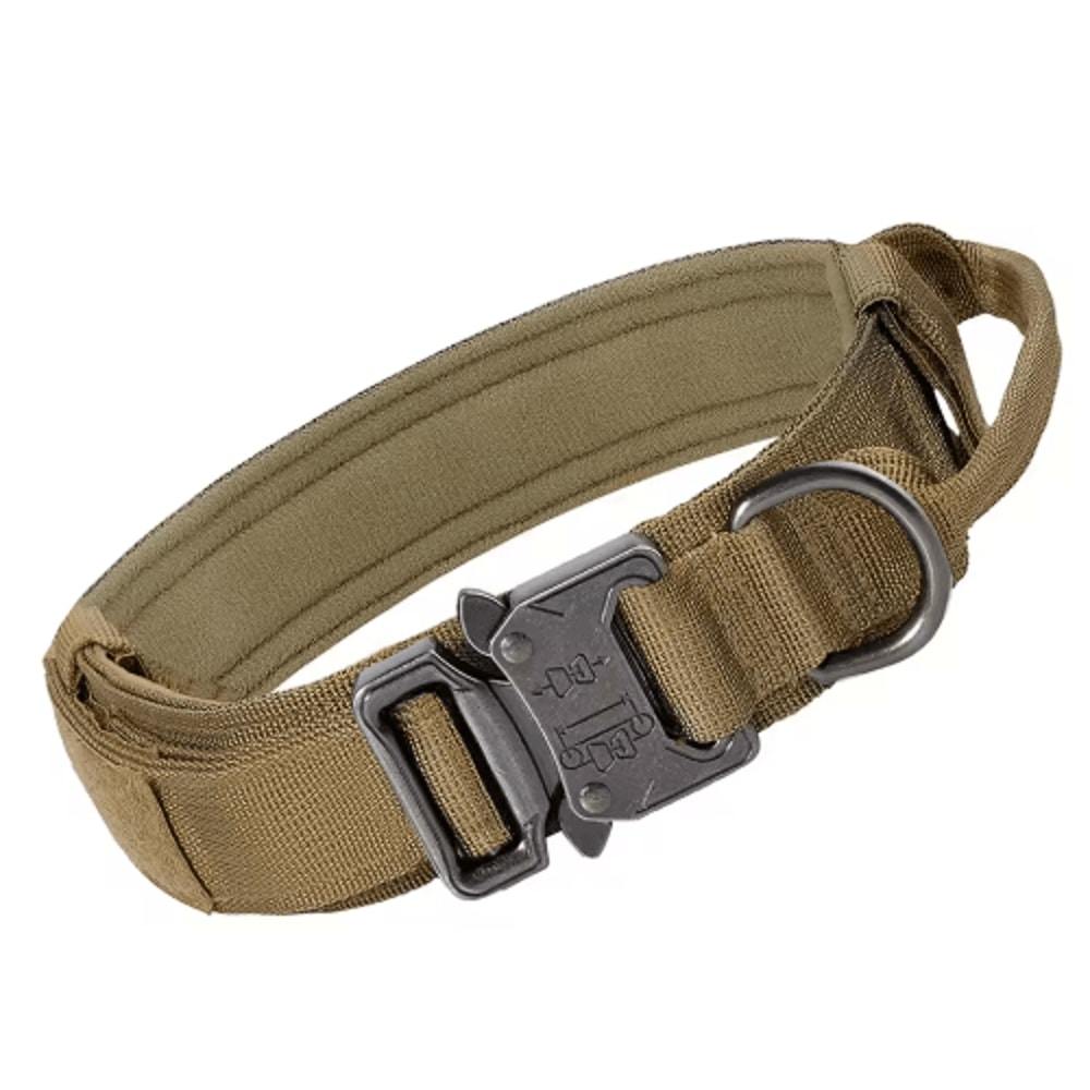 HeavyDuty Tactical Dog Collar With Handle For Training Walking 3