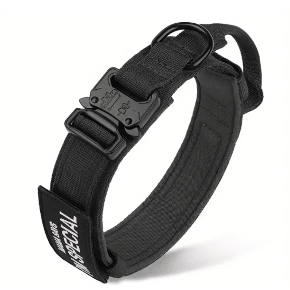 HeavyDuty Tactical Dog Collar With Handle For Training Walking 5
