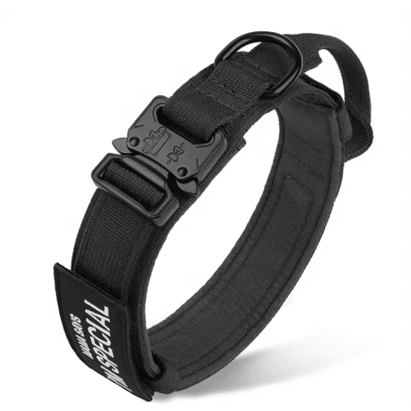 HeavyDuty Tactical Dog Collar With Handle For Training Walking 5