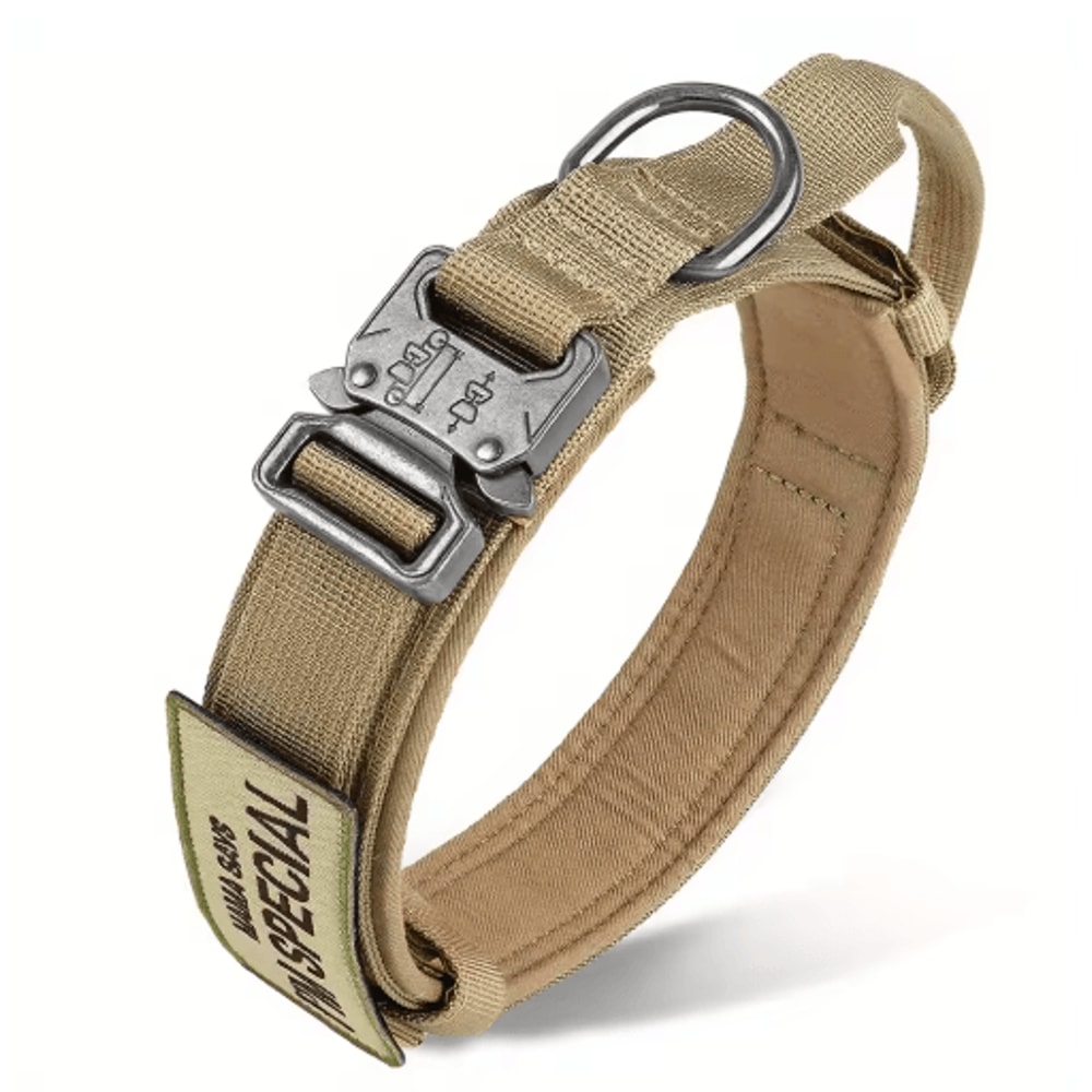 HeavyDuty Tactical Dog Collar With Handle For Training Walking 6