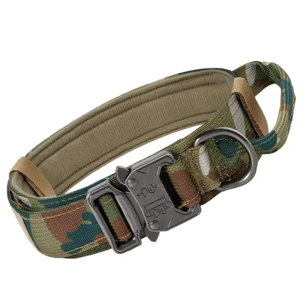 HeavyDuty Tactical Dog Collar With Handle For Training Walking 8