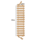 Wooden Cat Climbing Frame Bridge With Sisal Rope Ladder 1