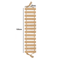 Wooden Cat Climbing Frame Bridge With Sisal Rope Ladder 1