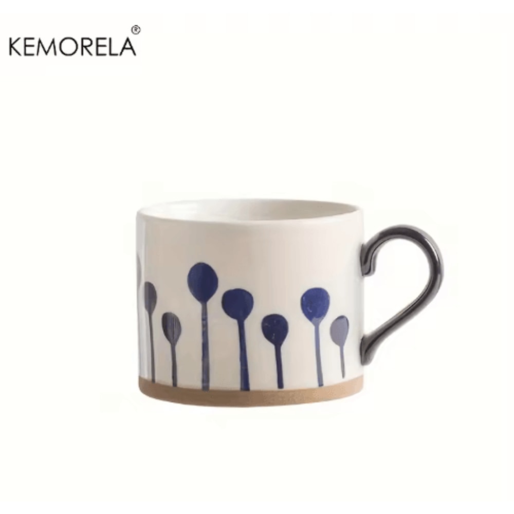 KEMORELA Japanese Ceramic Cup For Coffee Milk Breakfast Drinks 3