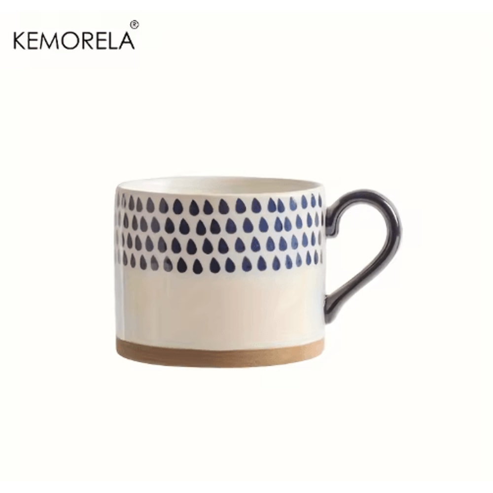 KEMORELA Japanese Ceramic Cup For Coffee Milk Breakfast Drinks 4