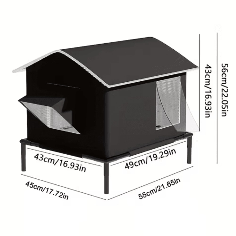Elevated MoistureProof Pet House Bed For Cats Small Dogs 1