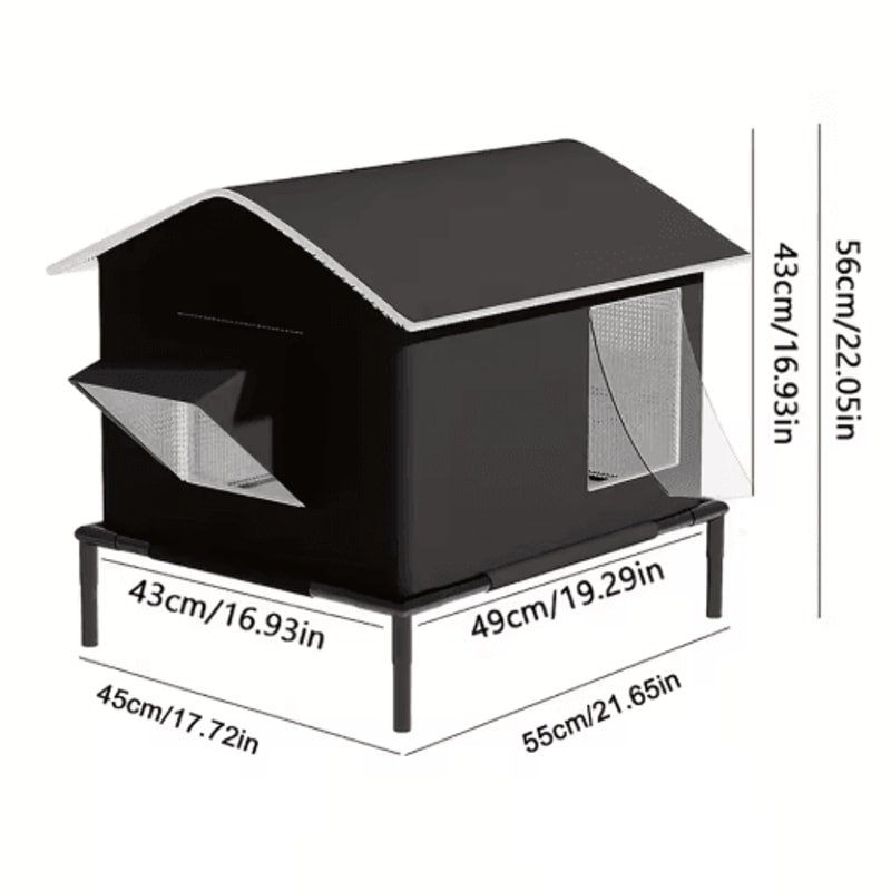 Elevated MoistureProof Pet House Bed For Cats Small Dogs 1
