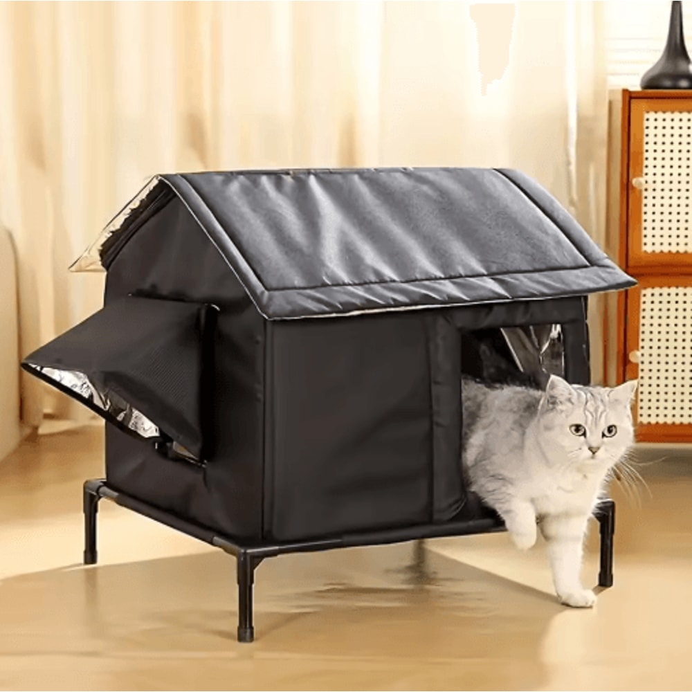 Elevated MoistureProof Pet House Bed For Cats Small Dogs 3