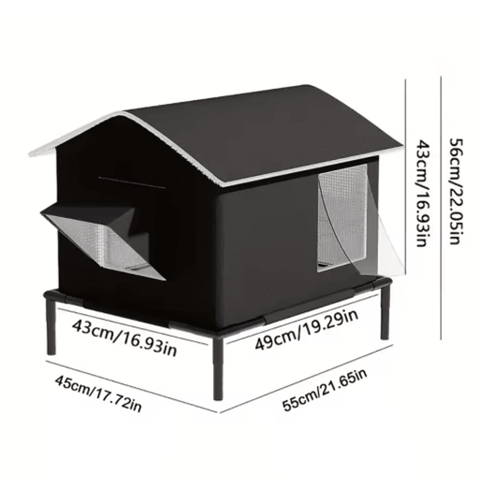 Elevated MoistureProof Pet House Bed For Cats Small Dogs 4