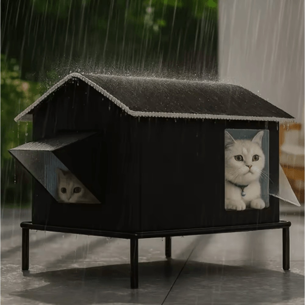 Elevated MoistureProof Pet House Bed For Cats Small Dogs 5