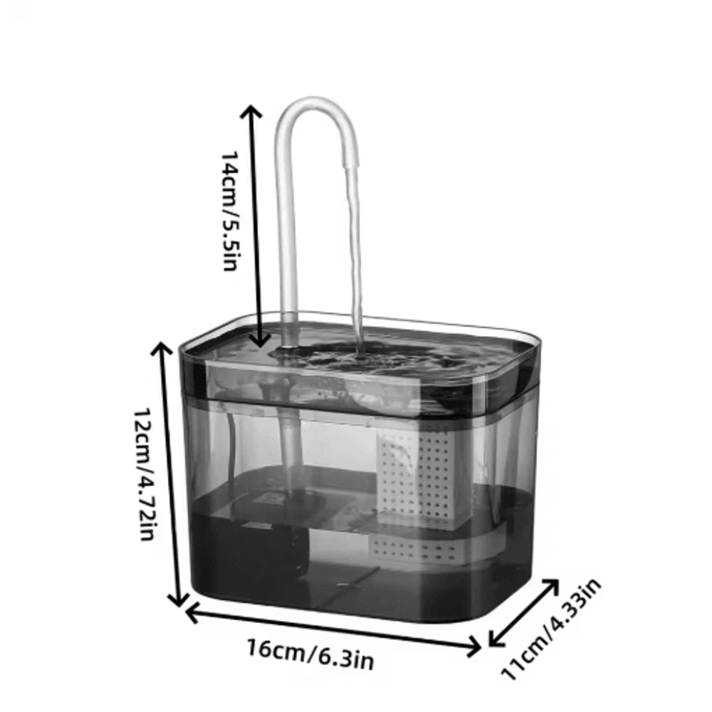 Premium UltraQuiet USB Cat Water Fountain Automatic Recirculating Pet Drinker 5