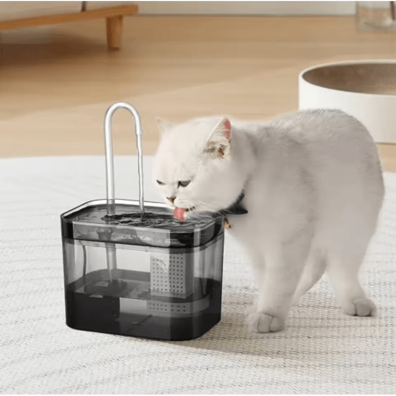 Premium UltraQuiet USB Cat Water Fountain Automatic Recirculating Pet Drinker 8