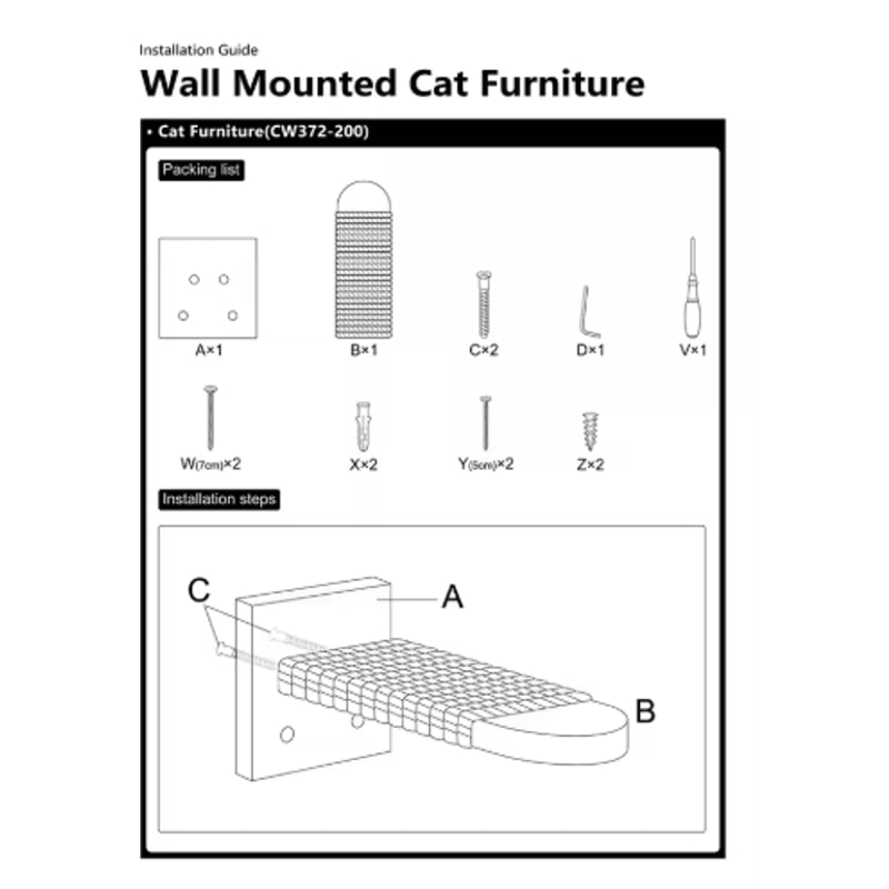 Premium Indoor Wooden Cat Wall Steps Climbing Kitten Ladder With Sisal Rope Scratching Post 4