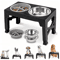 Adjustable Elevated Dog Feeder With Double Stainless Steel Dog Bowls For Small Medium Large Dogs 5