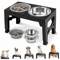 Adjustable Elevated Dog Feeder With Double Stainless Steel Dog Bowls For Small Medium Large Dogs 5