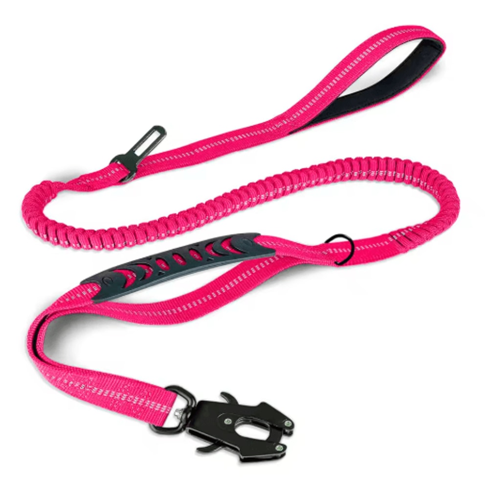 HeavyDuty Tactical Dog Leash With Shock Absorber Dual Padded Handles 6