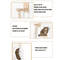 140cm WallMounted Sisal Rope Cat Climber Tree Vertical Jungle Gym Cat Scratching Post For Indoor C 4