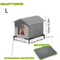 Warm Waterproof Stray Cat House With Insulated Mat Foldable Outdoor Pet Cave Bed For Cats Small Do 1