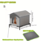 Warm Waterproof Stray Cat House With Insulated Mat Foldable Outdoor Pet Cave Bed For Cats Small Do 3