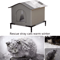 Warm Waterproof Stray Cat House With Insulated Mat Foldable Outdoor Pet Cave Bed For Cats Small Do 5