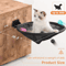 Foldable WallMounted Cat Hammock Bed Breathable Cat Wall Shelf For Sleeping Playing Climbing 4